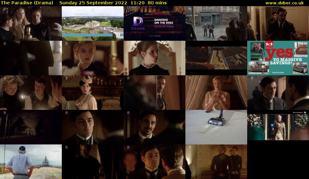 The Paradise (Drama) Sunday 25 September 2022 11:20 - 12:40