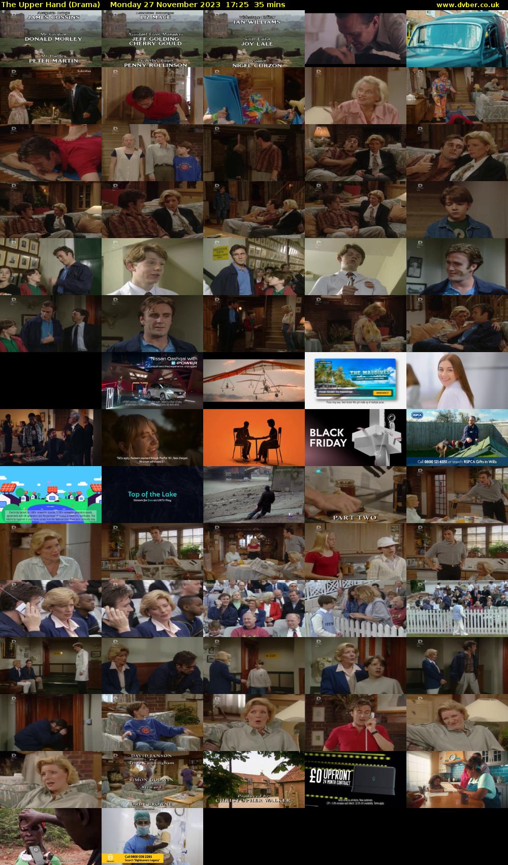 The Upper Hand (Drama) Monday 27 November 2023 17:25 - 18:00