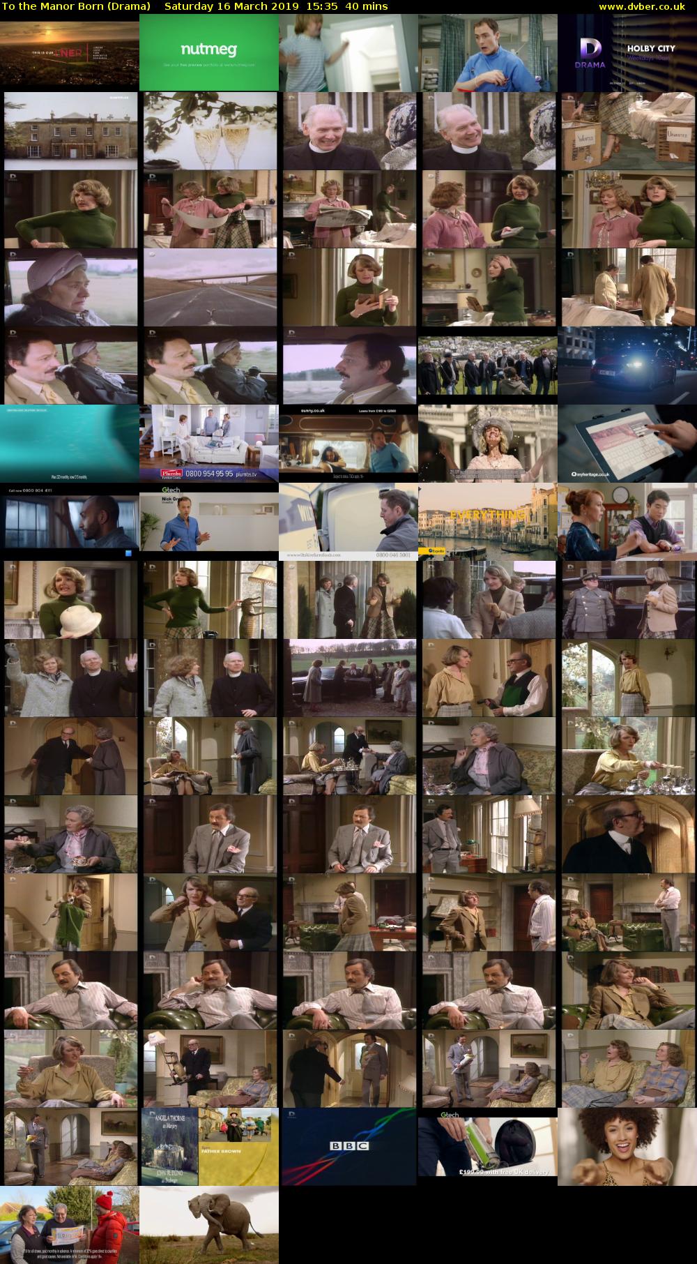 To the Manor Born (Drama) Saturday 16 March 2019 15:35 - 16:15