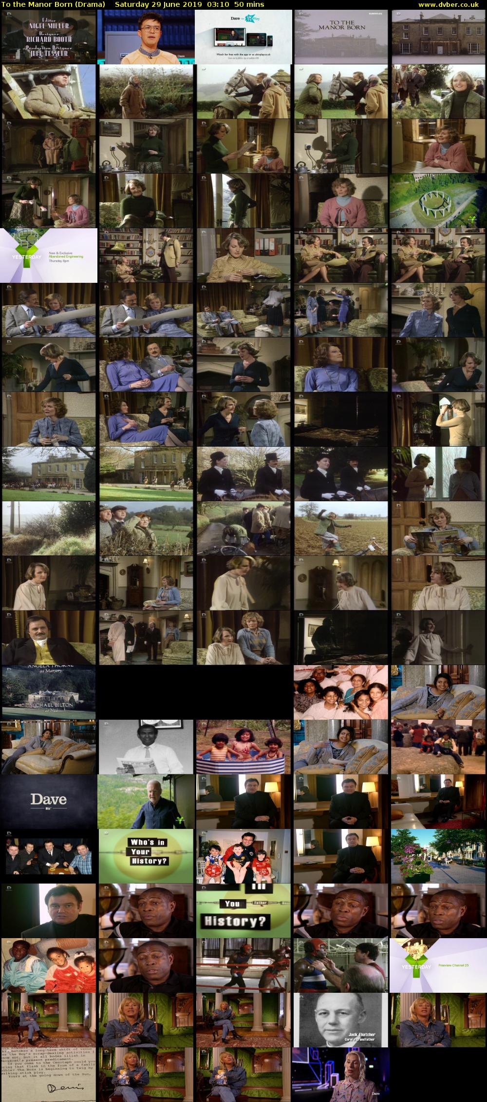 To the Manor Born (Drama) Saturday 29 June 2019 03:10 - 04:00