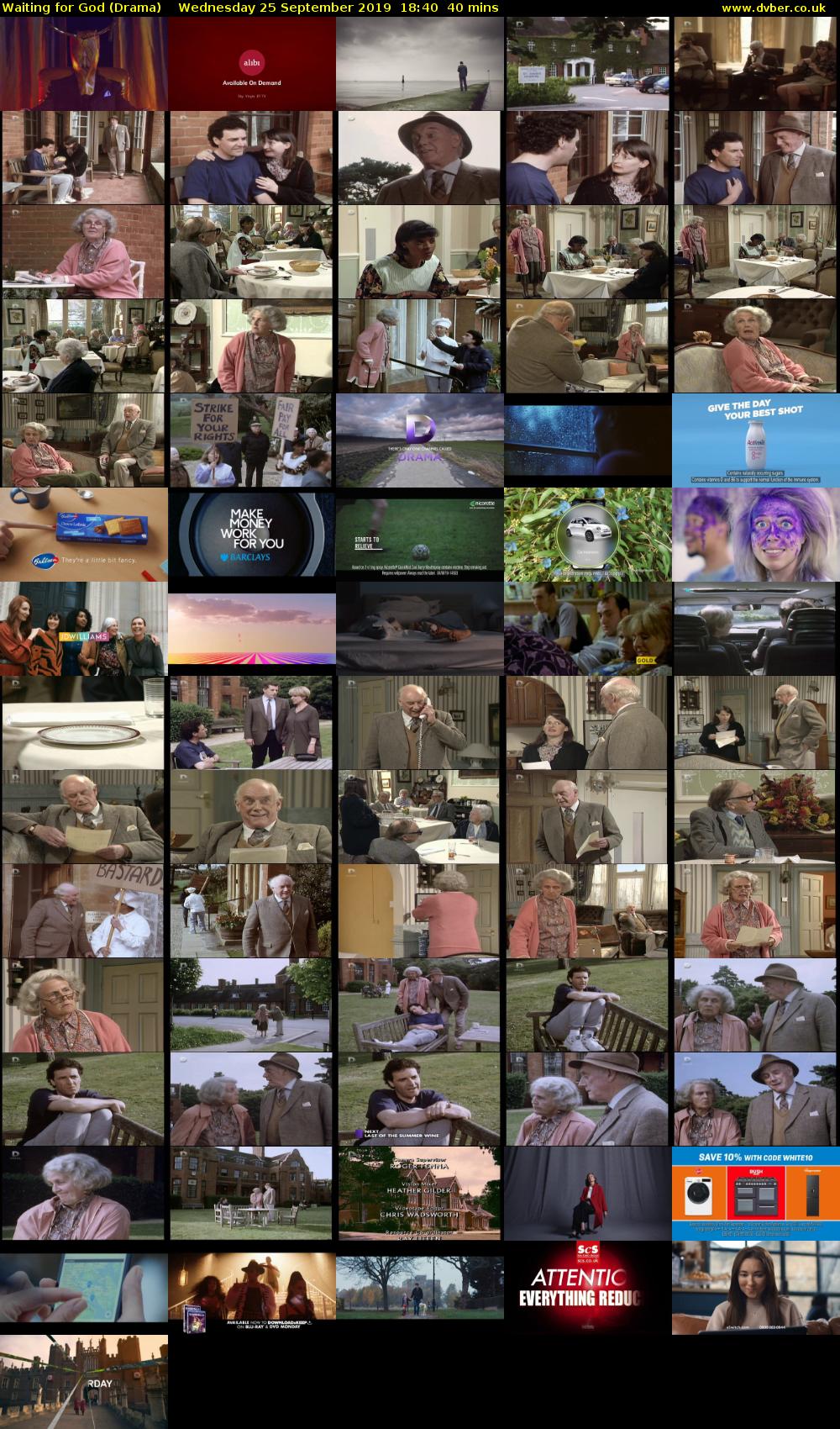 Waiting for God (Drama) Wednesday 25 September 2019 18:40 - 19:20