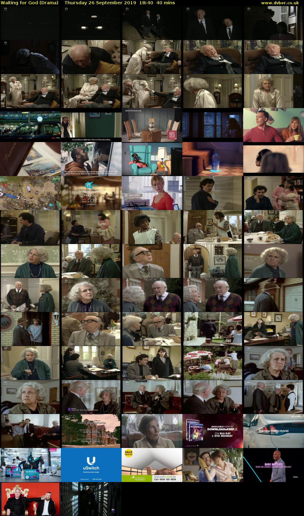 Waiting for God (Drama) Thursday 26 September 2019 18:40 - 19:20
