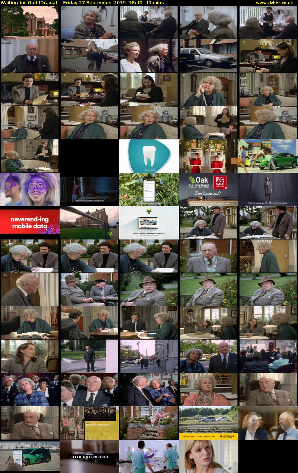 Waiting for God (Drama) Friday 27 September 2019 18:40 - 19:20