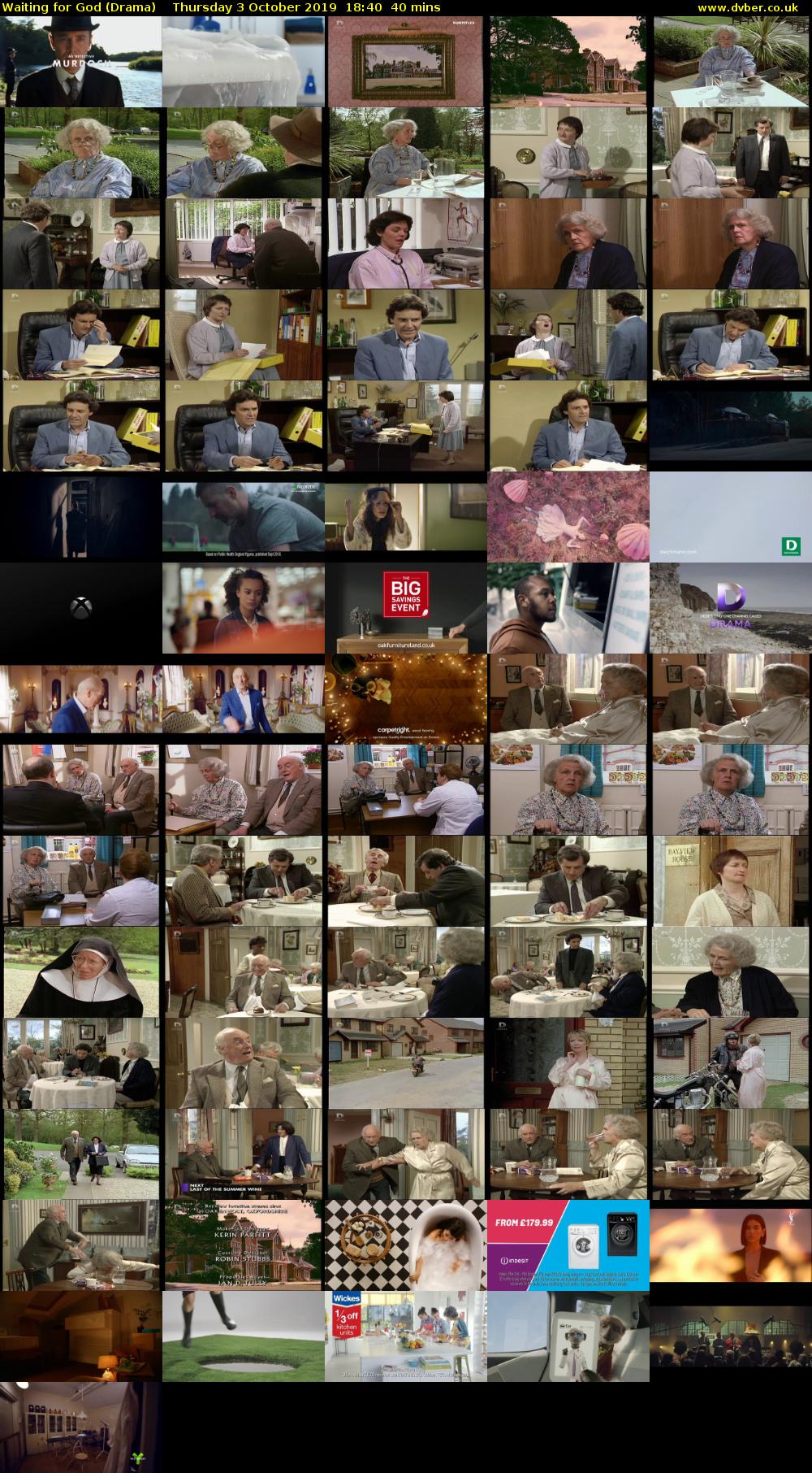 Waiting for God (Drama) Thursday 3 October 2019 18:40 - 19:20