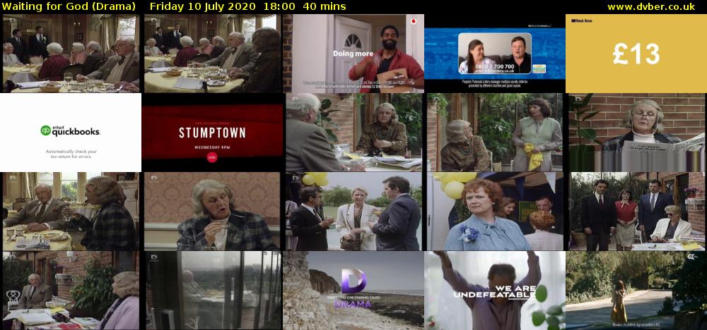 Waiting for God (Drama) Friday 10 July 2020 18:00 - 18:40