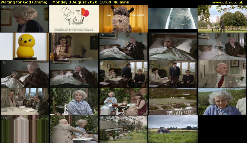 Waiting for God (Drama) Monday 3 August 2020 18:00 - 18:40