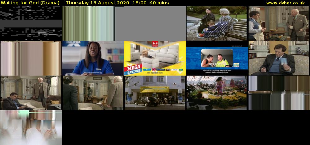 Waiting for God (Drama) Thursday 13 August 2020 18:00 - 18:40