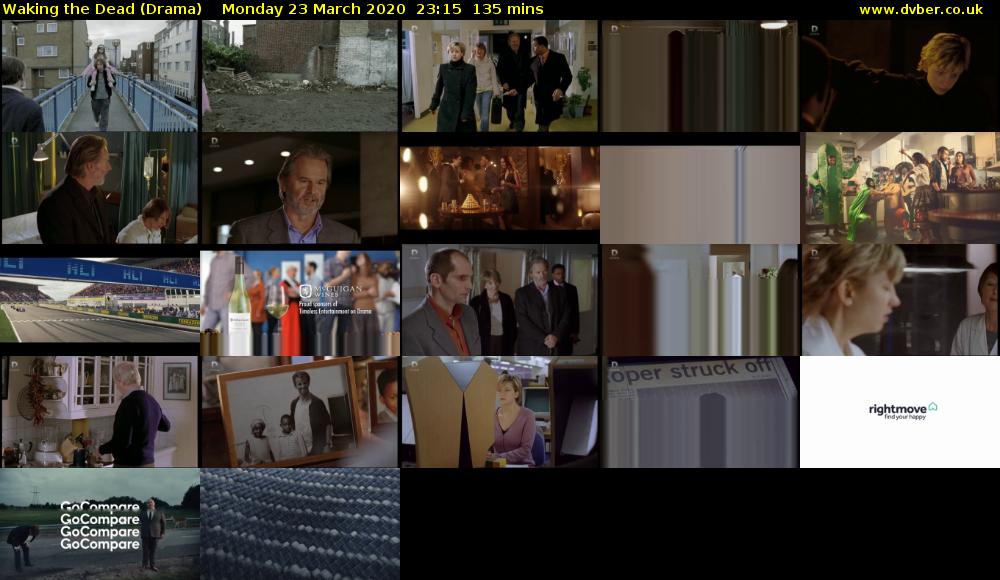 Waking the Dead (Drama) Monday 23 March 2020 23:15 - 01:30