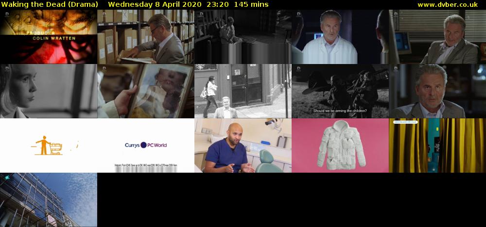 Waking the Dead (Drama) Wednesday 8 April 2020 23:20 - 01:45