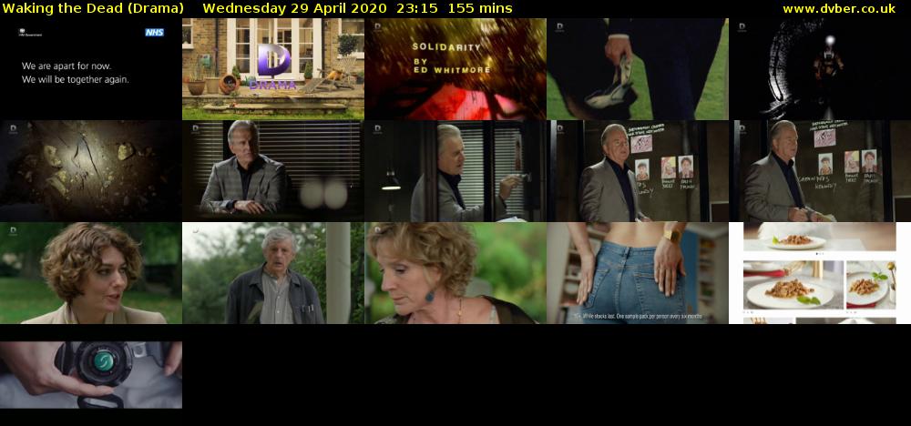 Waking the Dead (Drama) Wednesday 29 April 2020 23:15 - 01:50
