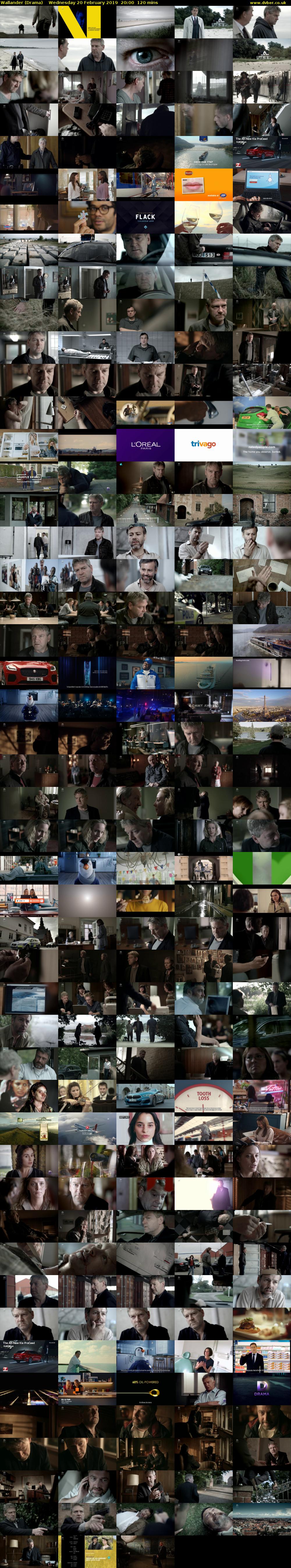 Wallander (Drama) Wednesday 20 February 2019 20:00 - 22:00