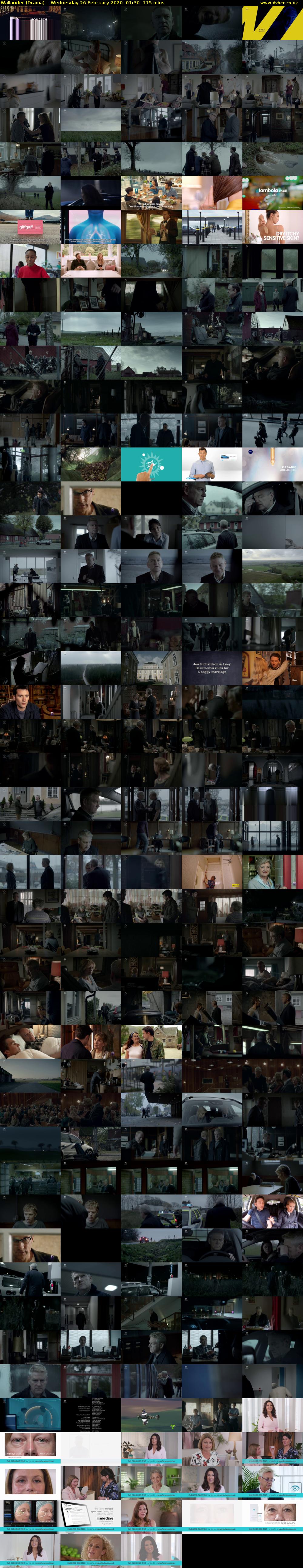 Wallander (Drama) Wednesday 26 February 2020 01:30 - 03:25