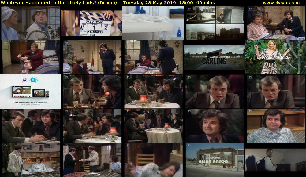 Whatever Happened to the Likely Lads? (Drama) Tuesday 28 May 2019 18:00 - 18:40