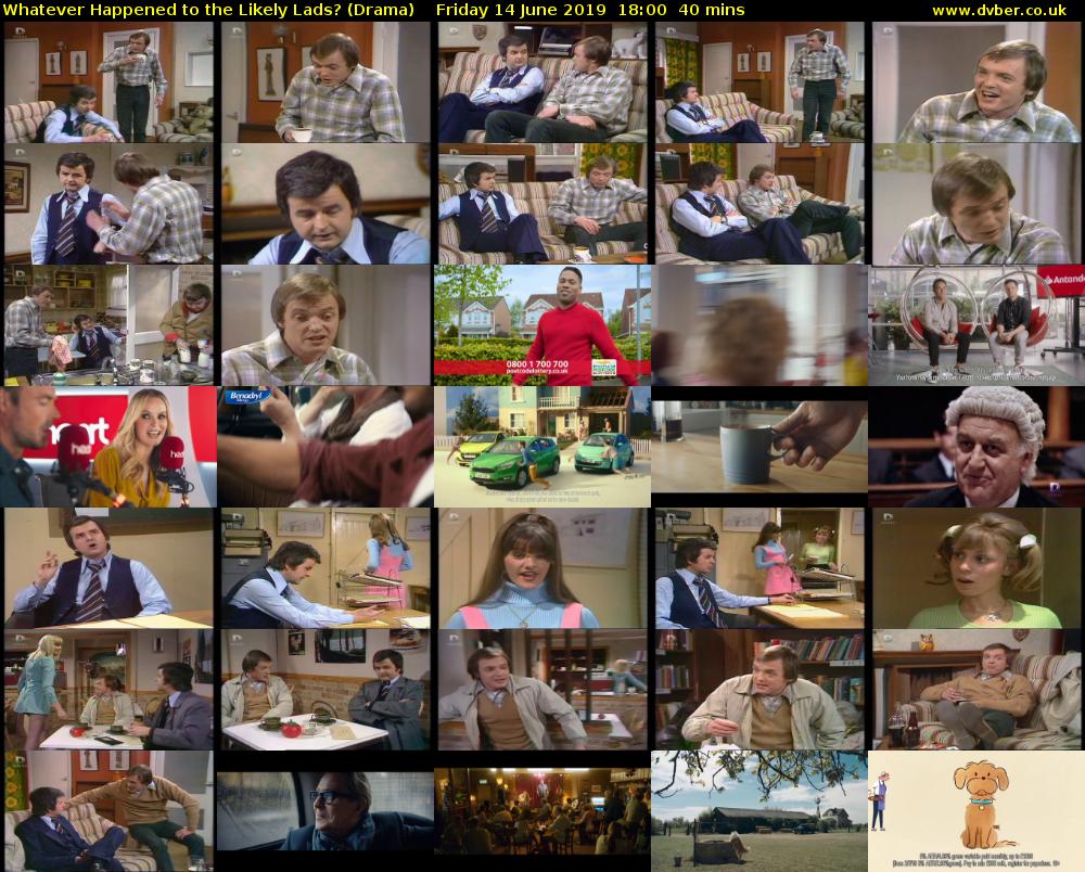 Whatever Happened to the Likely Lads? (Drama) Friday 14 June 2019 18:00 - 18:40