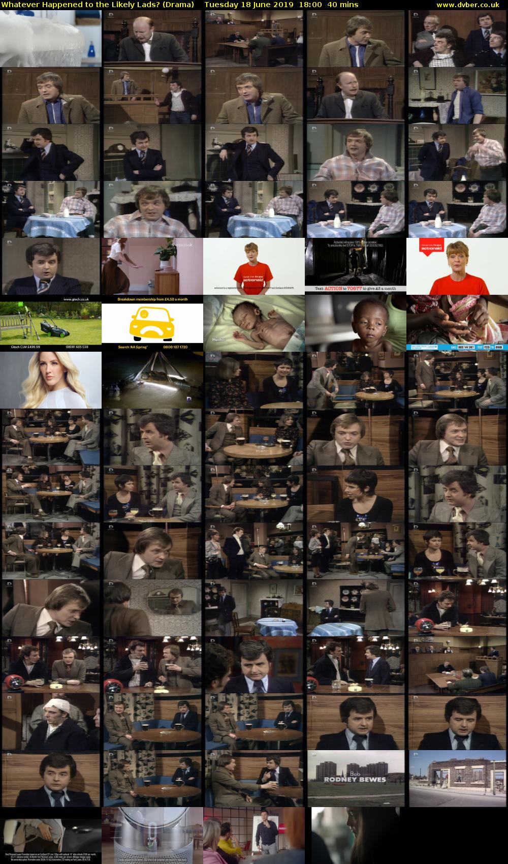 Whatever Happened to the Likely Lads? (Drama) Tuesday 18 June 2019 18:00 - 18:40