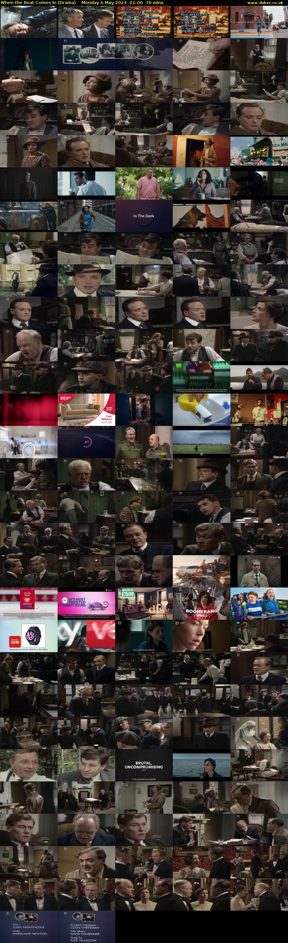 When the Boat Comes In (Drama) Monday 6 May 2024 01:00 - 02:10