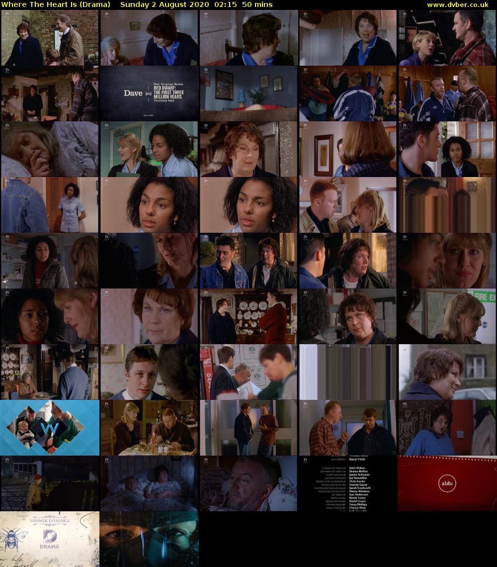 Where The Heart Is (Drama) Sunday 2 August 2020 02:15 - 03:05