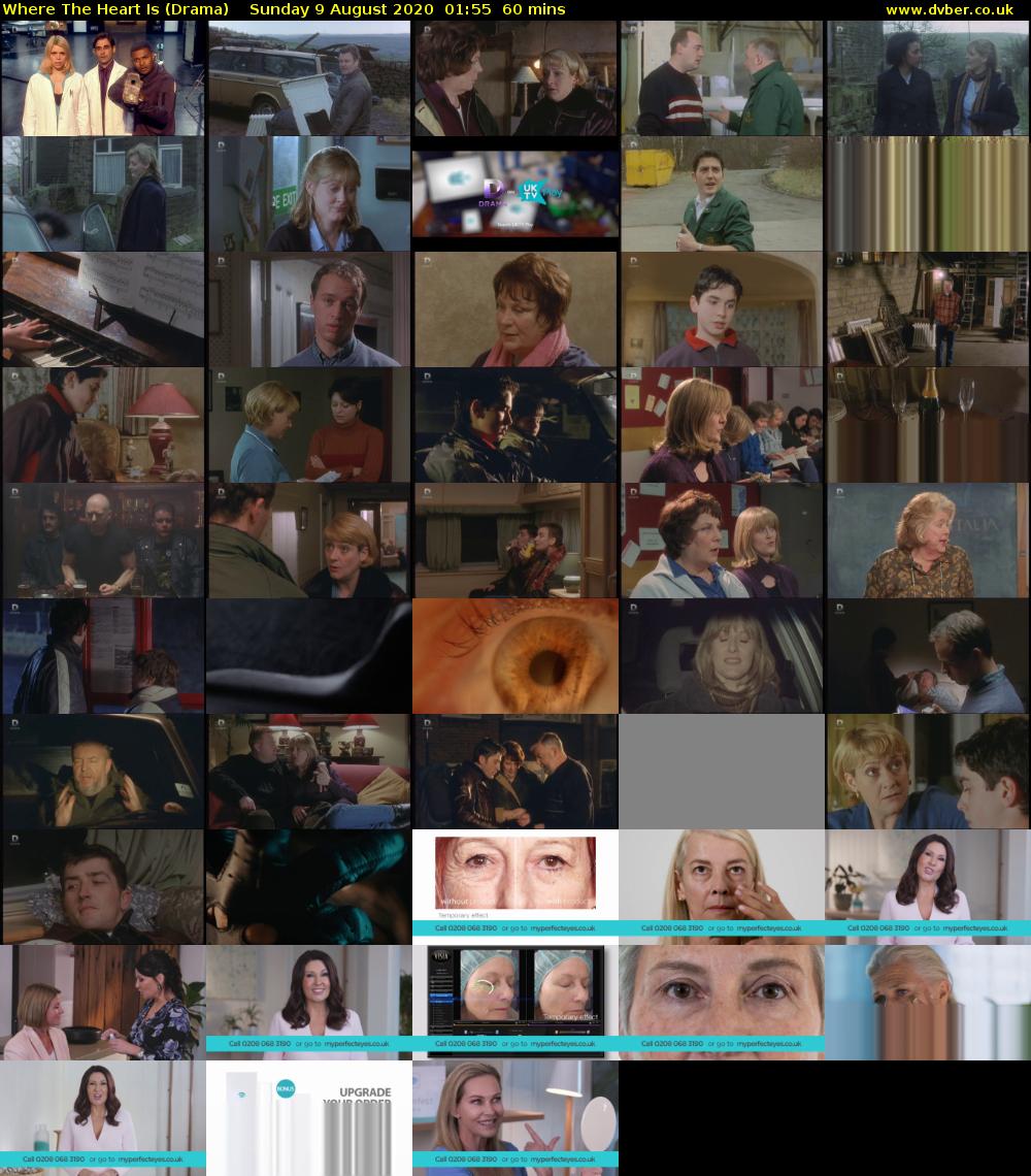 Where The Heart Is (Drama) Sunday 9 August 2020 01:55 - 02:55