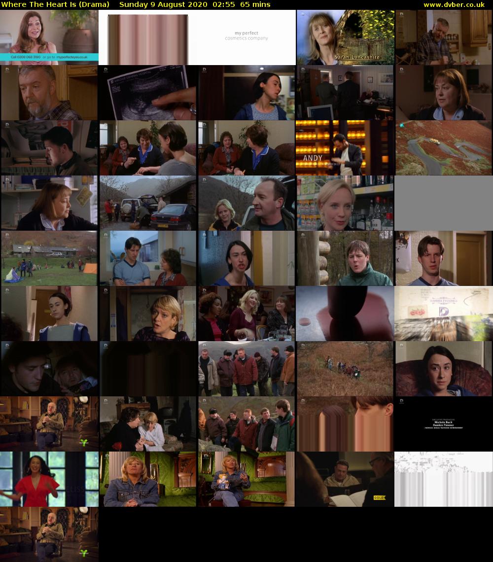 Where The Heart Is (Drama) Sunday 9 August 2020 02:55 - 04:00