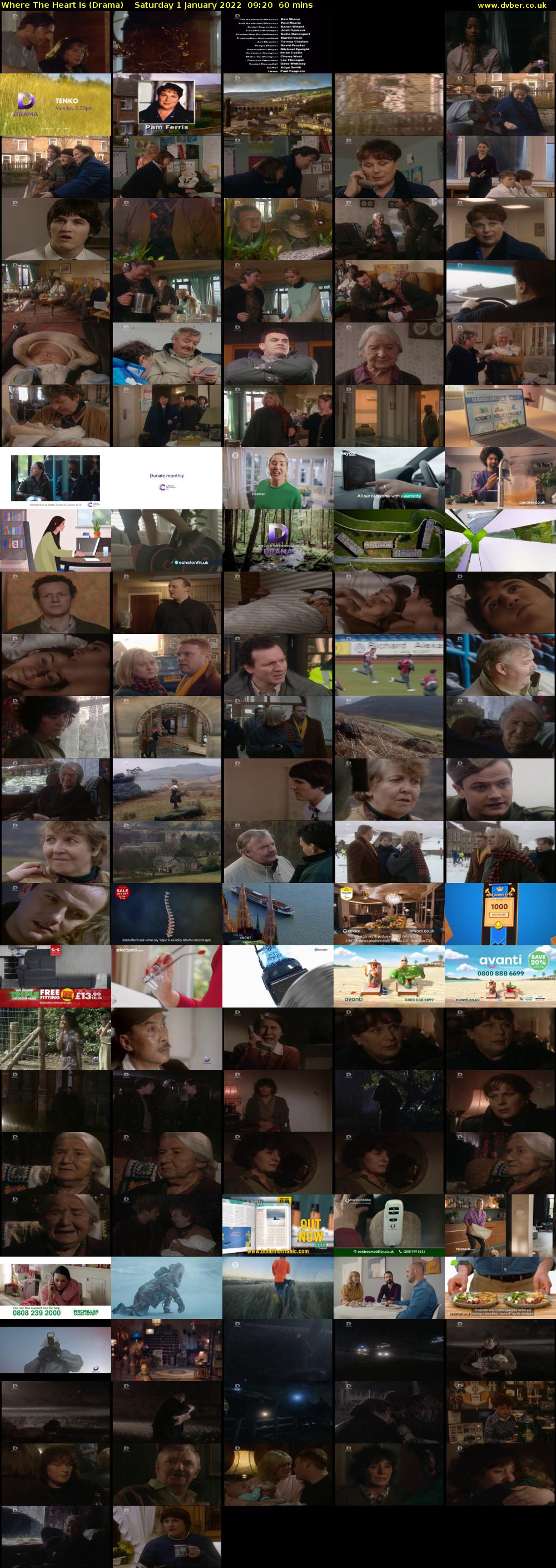 Where The Heart Is (Drama) Saturday 1 January 2022 09:20 - 10:20