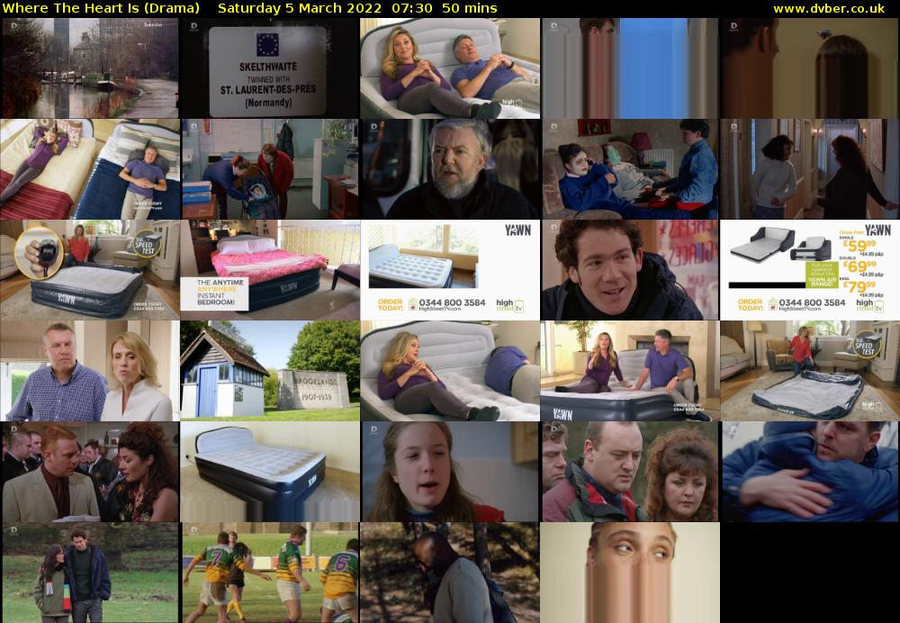 Where The Heart Is (Drama) Saturday 5 March 2022 07:30 - 08:20
