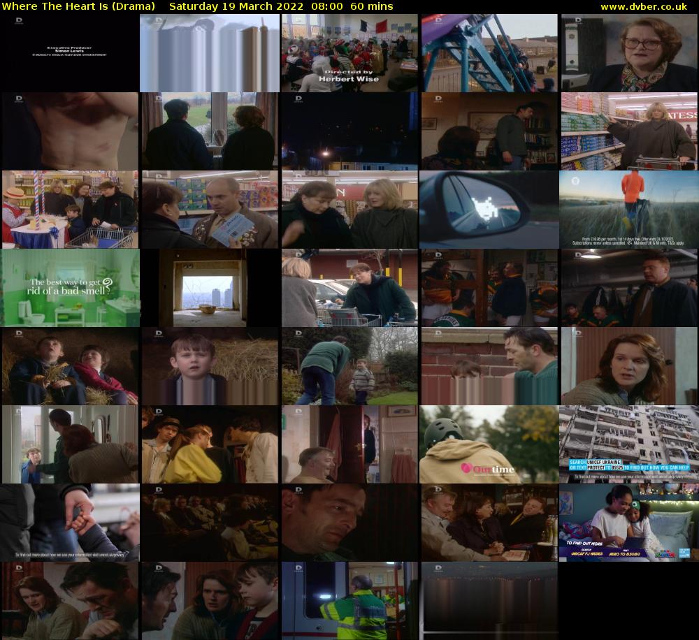 Where The Heart Is (Drama) Saturday 19 March 2022 08:00 - 09:00