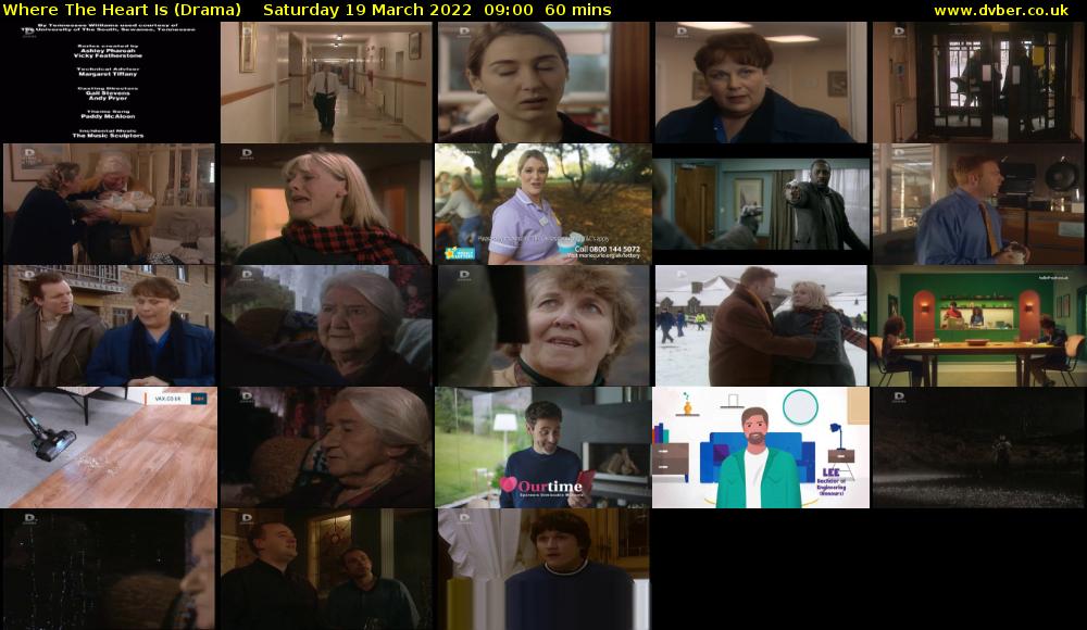 Where The Heart Is (Drama) Saturday 19 March 2022 09:00 - 10:00
