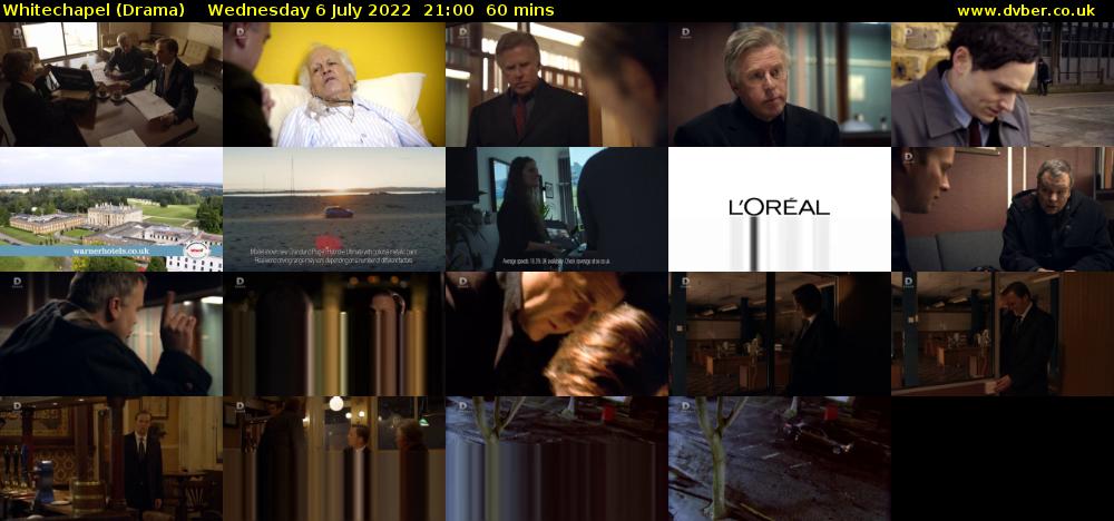 Whitechapel (Drama) Wednesday 6 July 2022 21:00 - 22:00