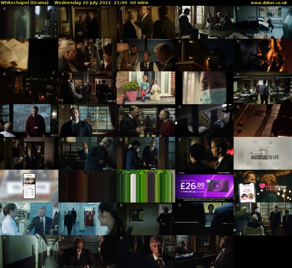 Whitechapel (Drama) Wednesday 20 July 2022 21:00 - 22:00