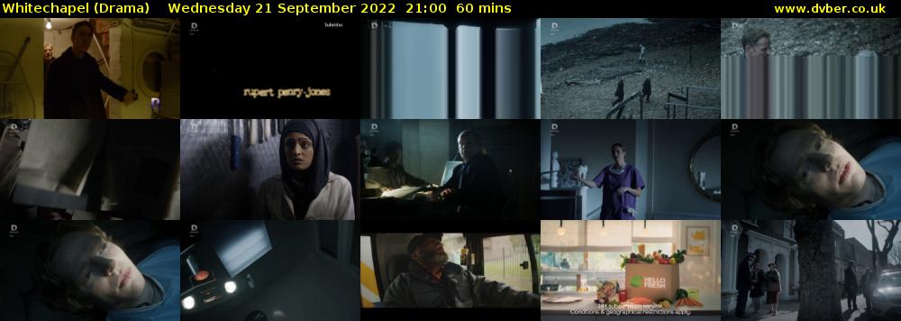 Whitechapel (Drama) Wednesday 21 September 2022 21:00 - 22:00