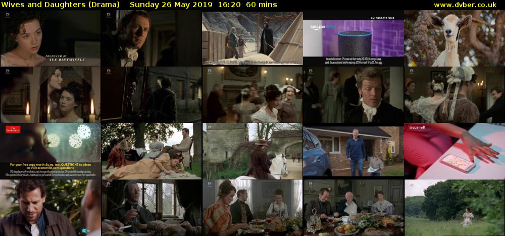 Wives and Daughters (Drama) Sunday 26 May 2019 16:20 - 17:20