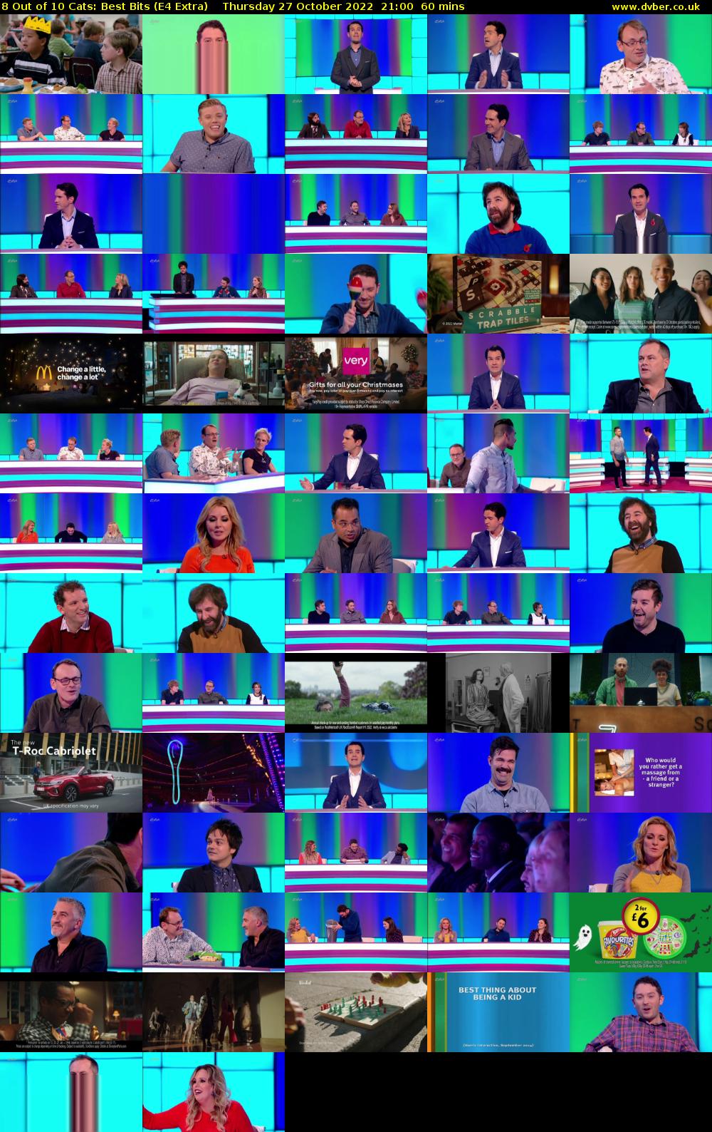 8 Out of 10 Cats: Best Bits (E4 Extra) Thursday 27 October 2022 21:00 - 22:00