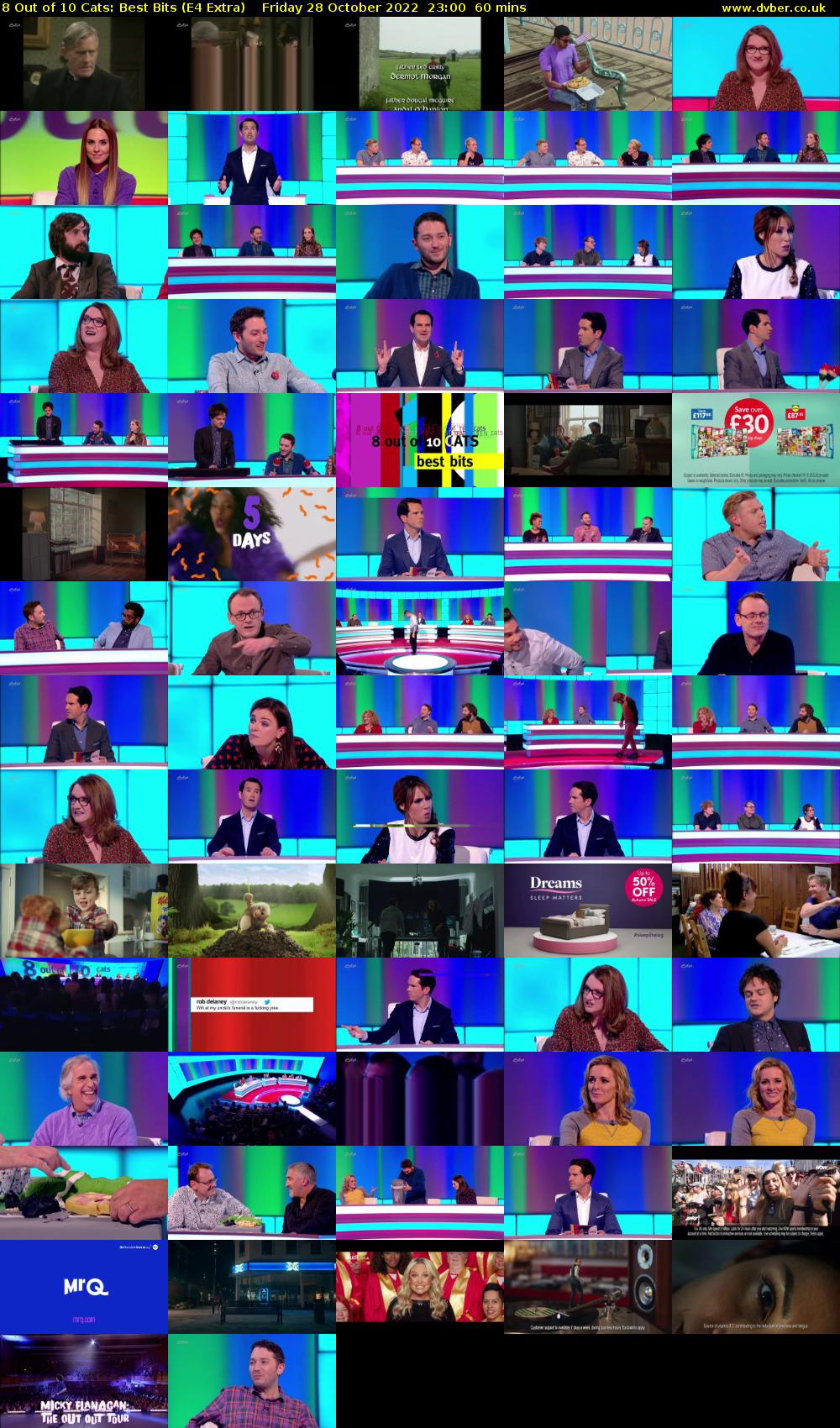 8 Out of 10 Cats: Best Bits (E4 Extra) Friday 28 October 2022 23:00 - 00:00