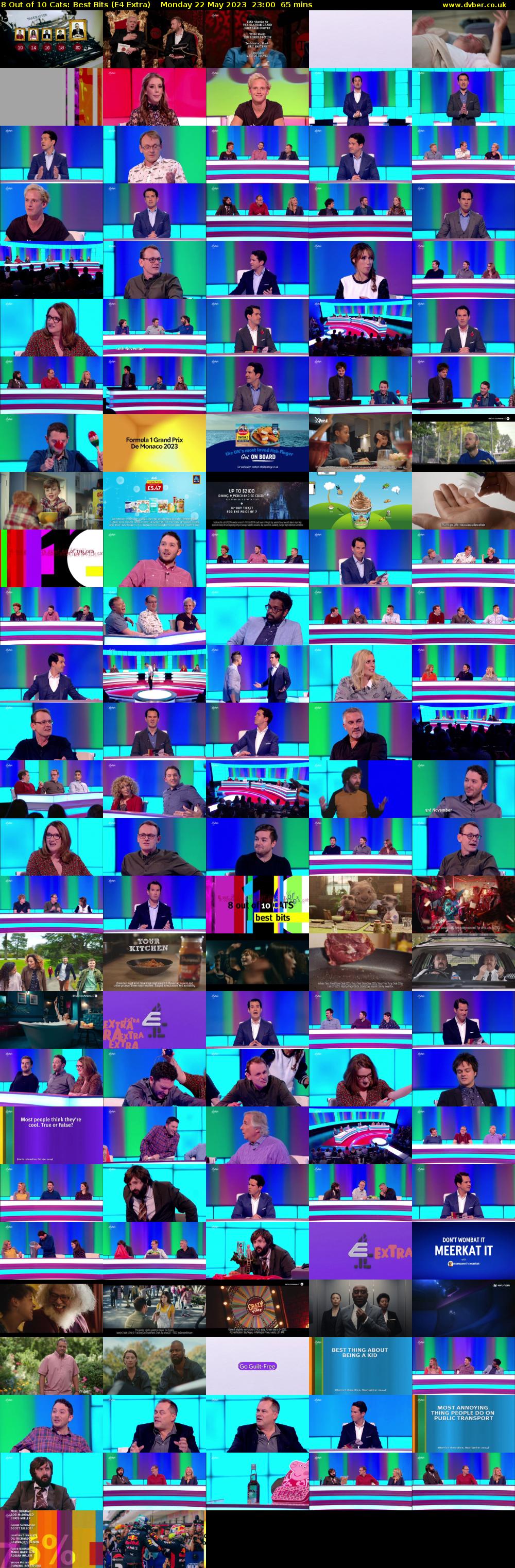 8 Out of 10 Cats: Best Bits (E4 Extra) Monday 22 May 2023 23:00 - 00:05
