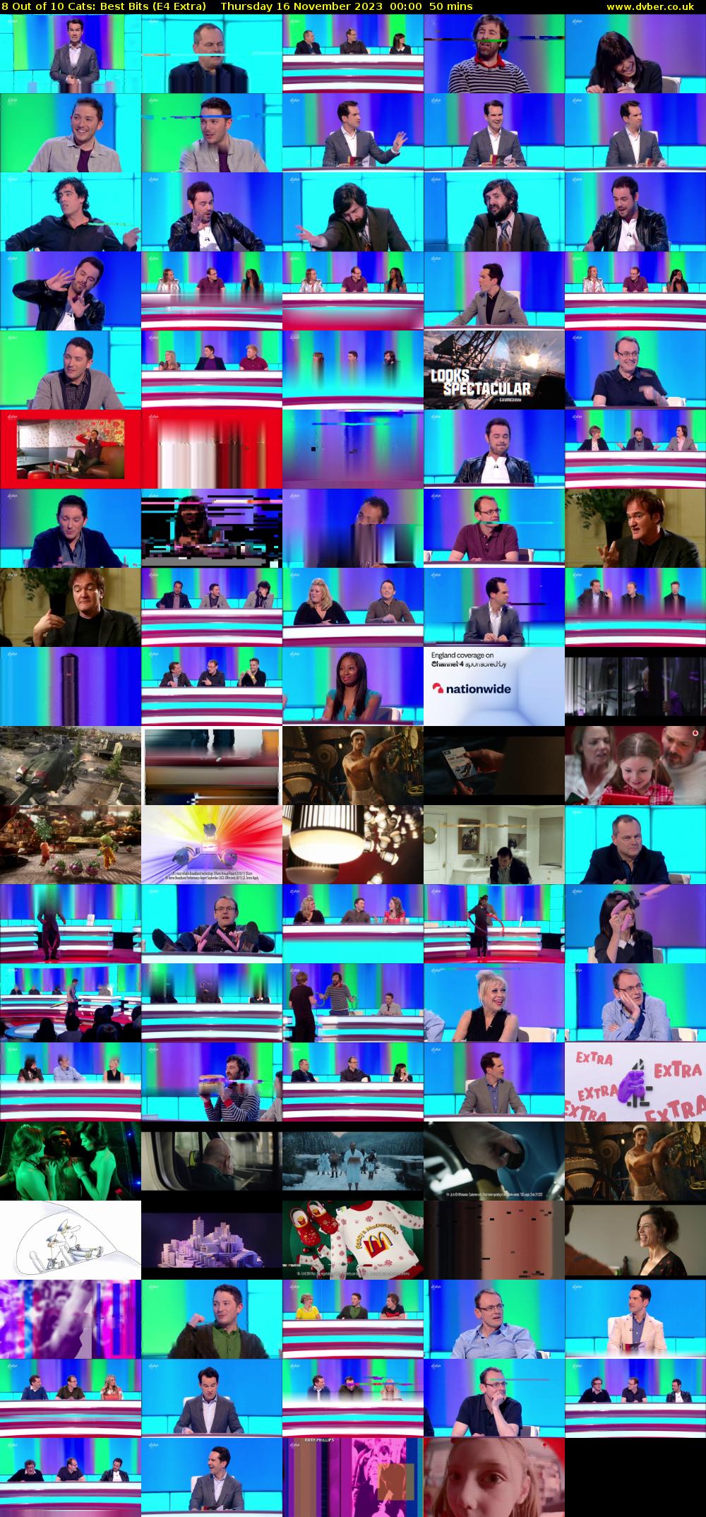8 Out of 10 Cats: Best Bits (E4 Extra) Thursday 16 November 2023 00:00 - 00:50