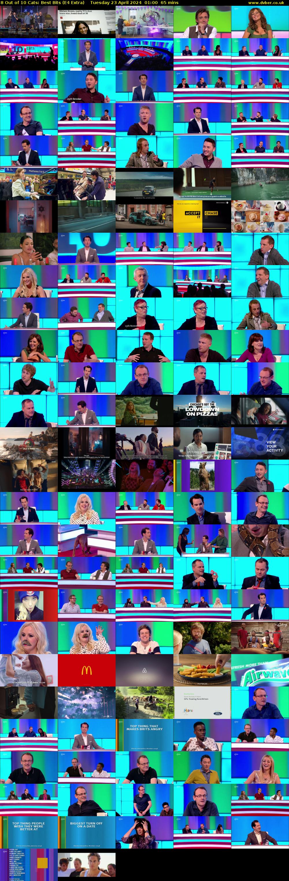 8 Out of 10 Cats: Best Bits (E4 Extra) Tuesday 23 April 2024 01:00 - 02:05