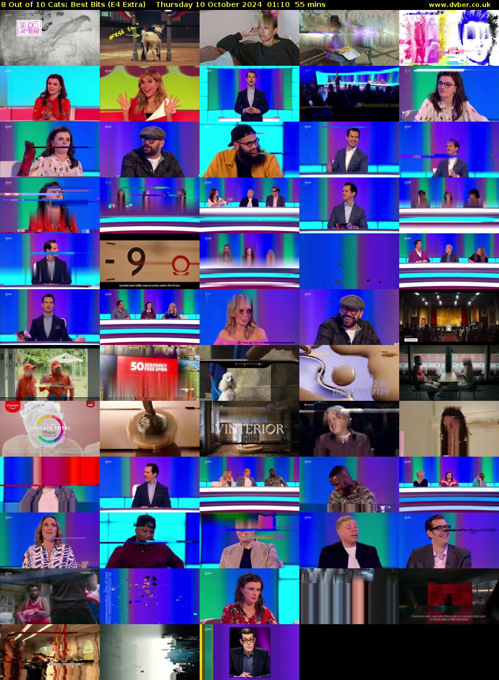 8 Out of 10 Cats: Best Bits (E4 Extra) Thursday 10 October 2024 01:10 - 02:05
