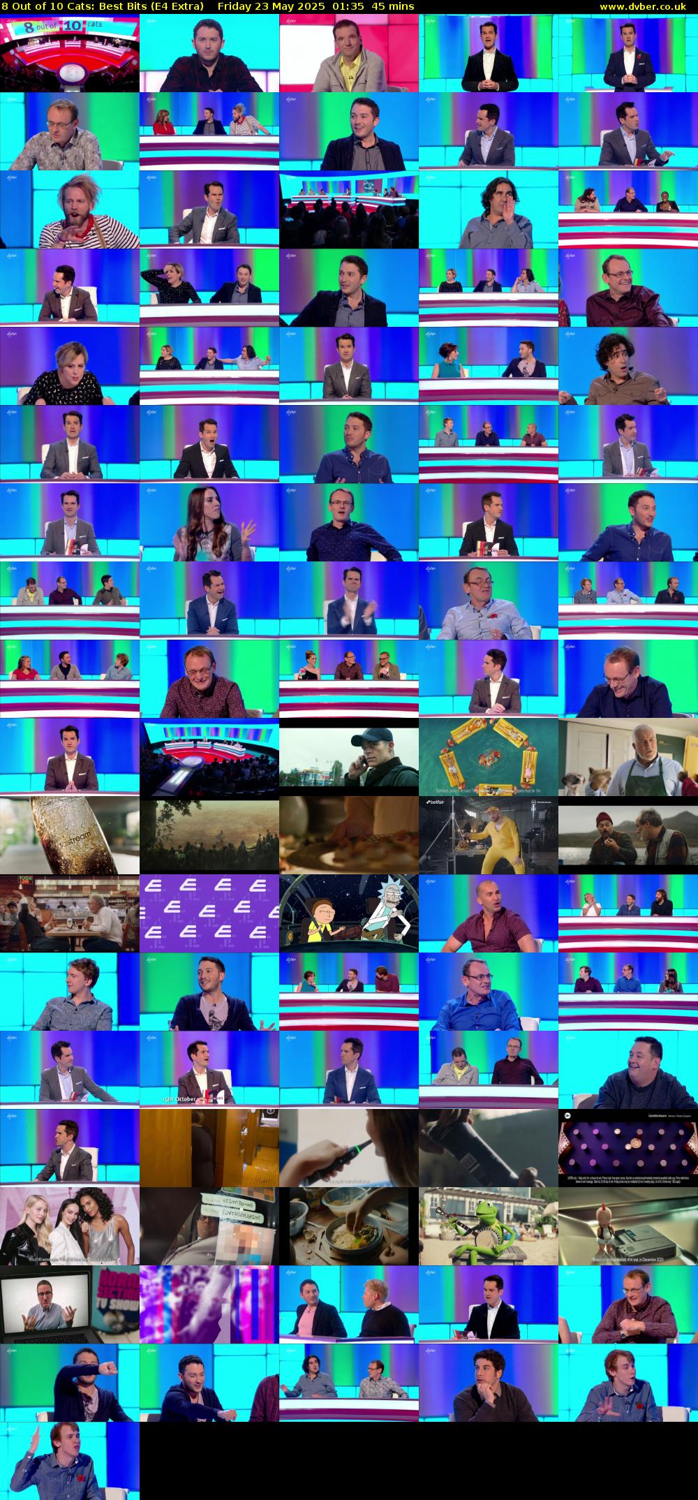 8 Out of 10 Cats: Best Bits (E4 Extra) Friday 23 May 2025 01:35 - 02:20