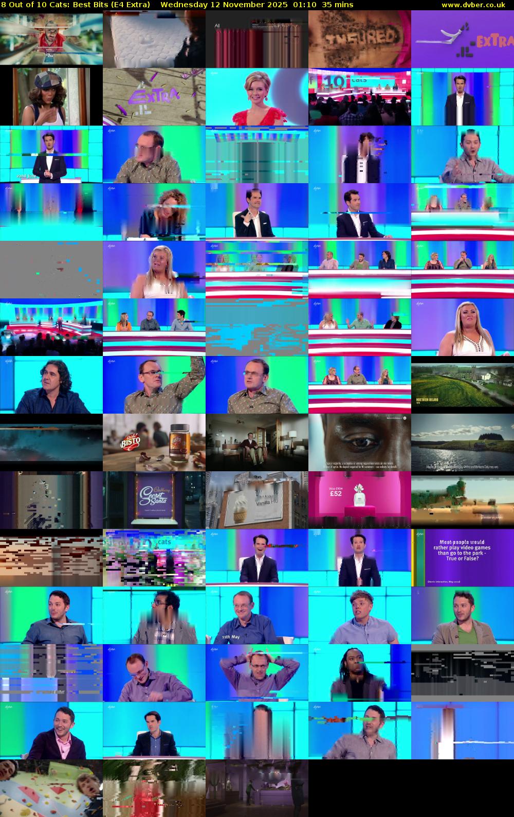 8 Out of 10 Cats: Best Bits (E4 Extra) Wednesday 12 November 2025 01:10 - 01:45