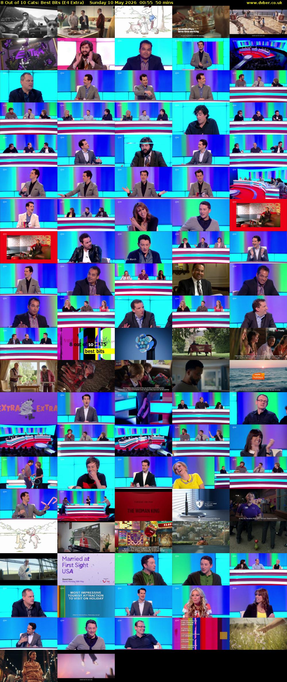 8 Out of 10 Cats: Best Bits (E4 Extra) Sunday 10 May 2026 00:55 - 01:45
