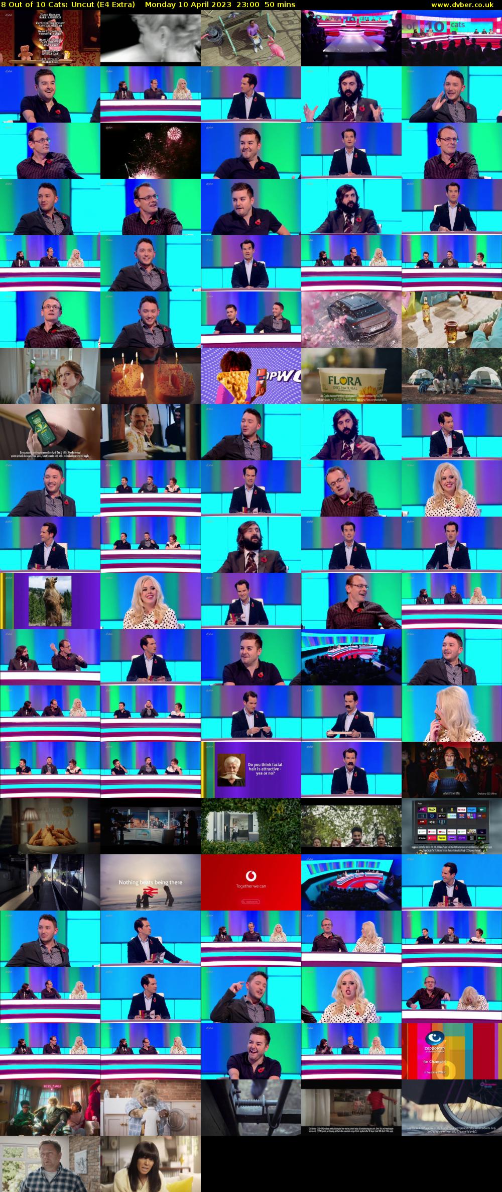 8 Out of 10 Cats: Uncut (E4 Extra) Monday 10 April 2023 23:00 - 23:50