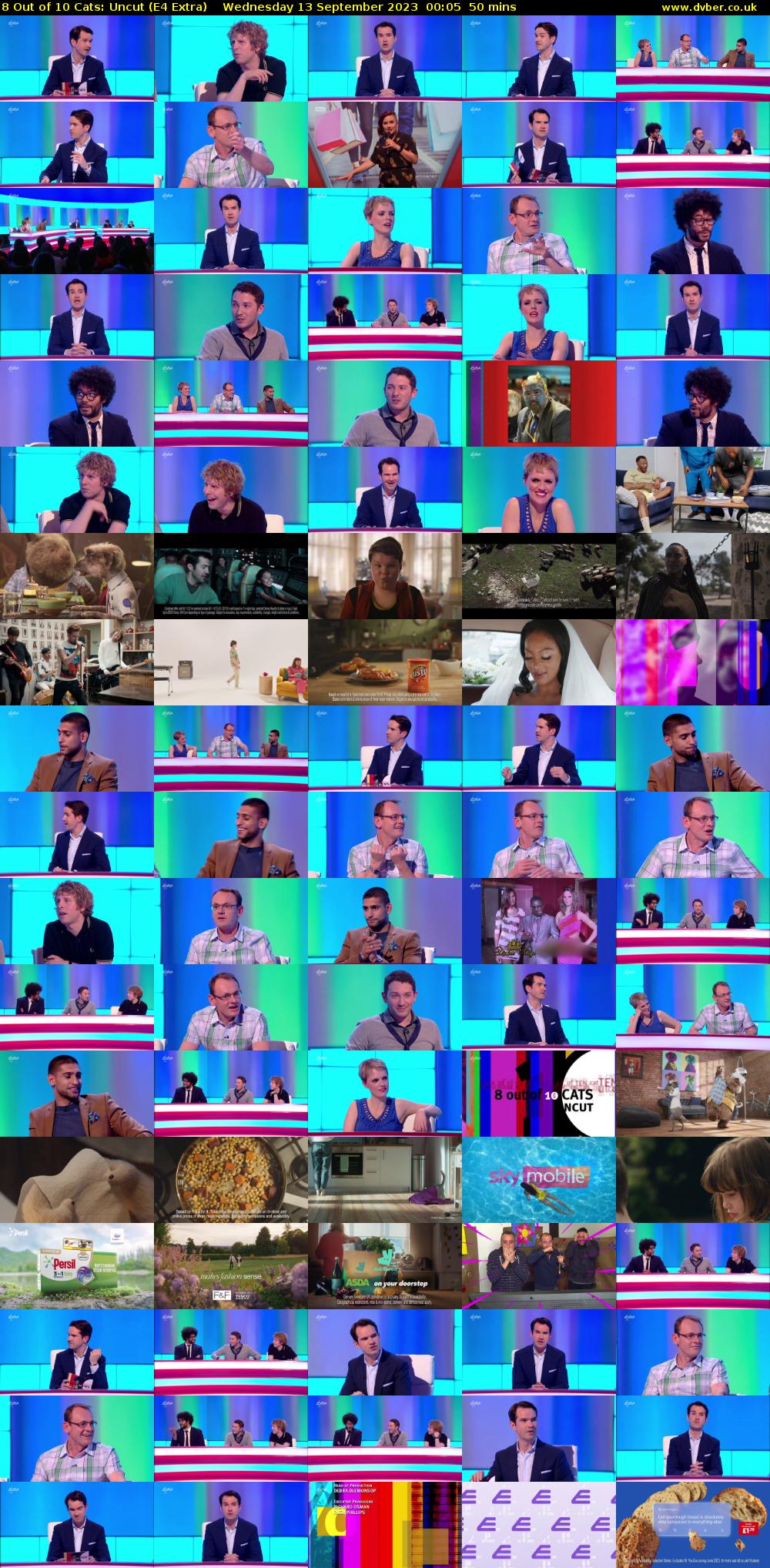 8 Out of 10 Cats: Uncut (E4 Extra) Wednesday 13 September 2023 00:05 - 00:55
