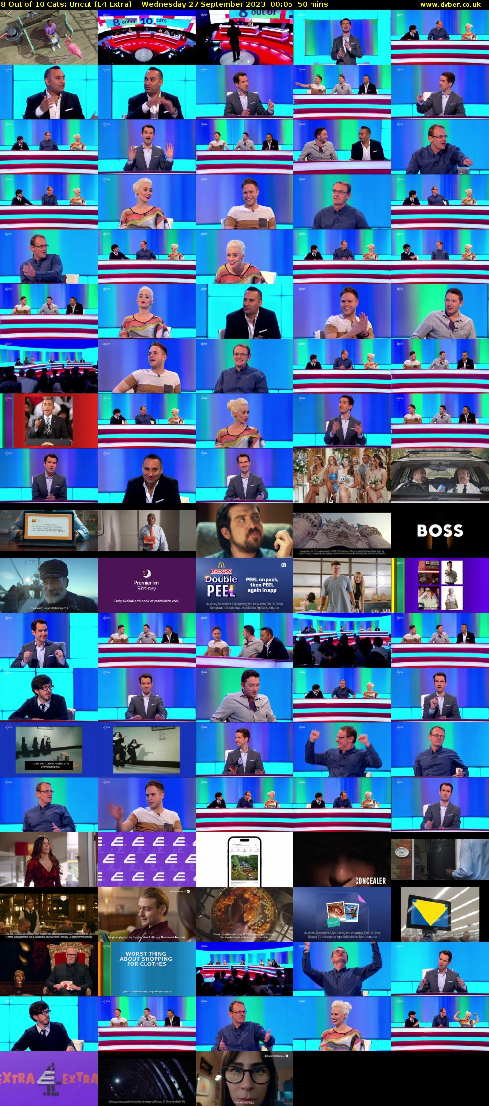 8 Out of 10 Cats: Uncut (E4 Extra) Wednesday 27 September 2023 00:05 - 00:55