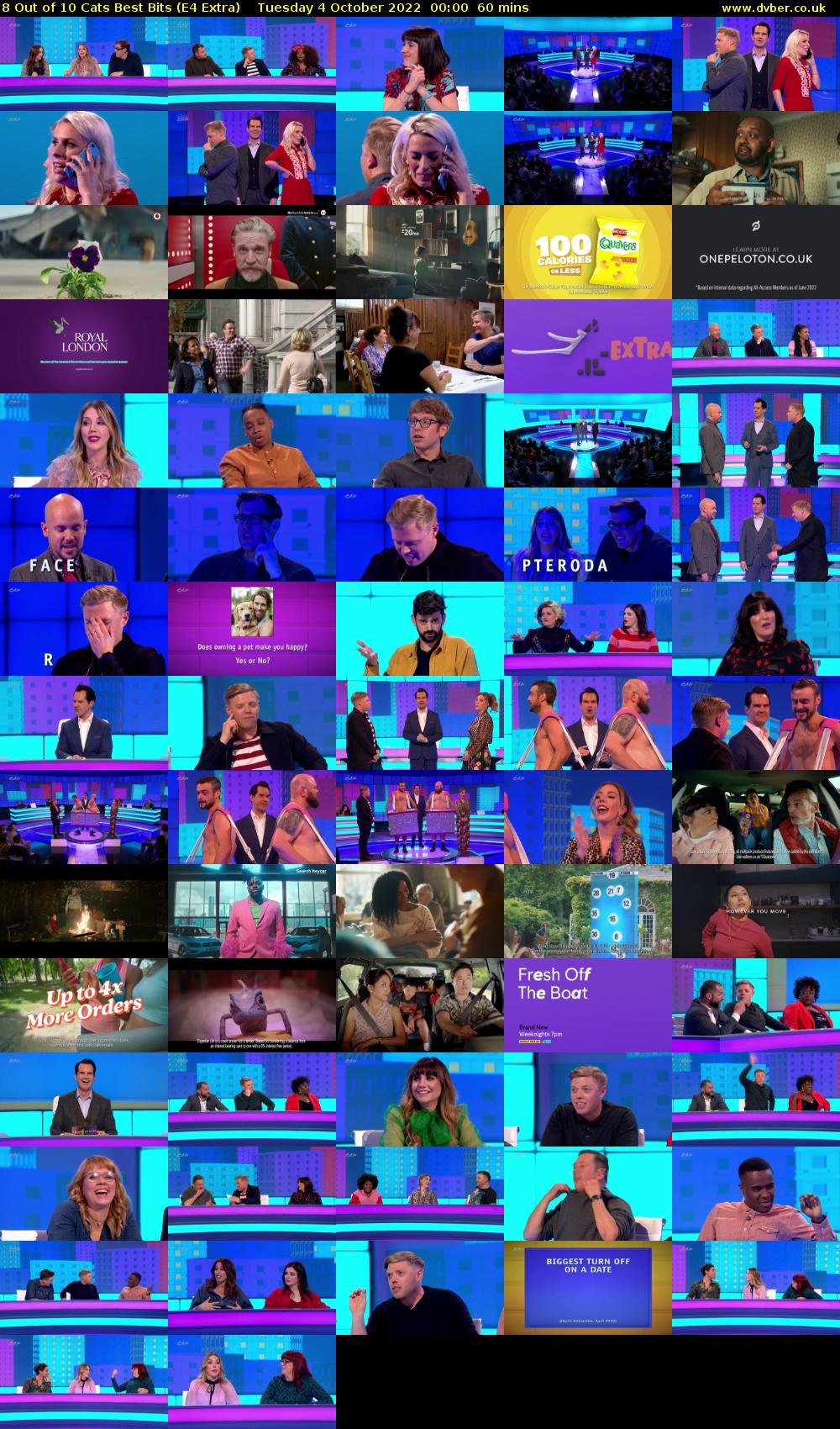 8 Out of 10 Cats Best Bits (E4 Extra) Tuesday 4 October 2022 00:00 - 01:00