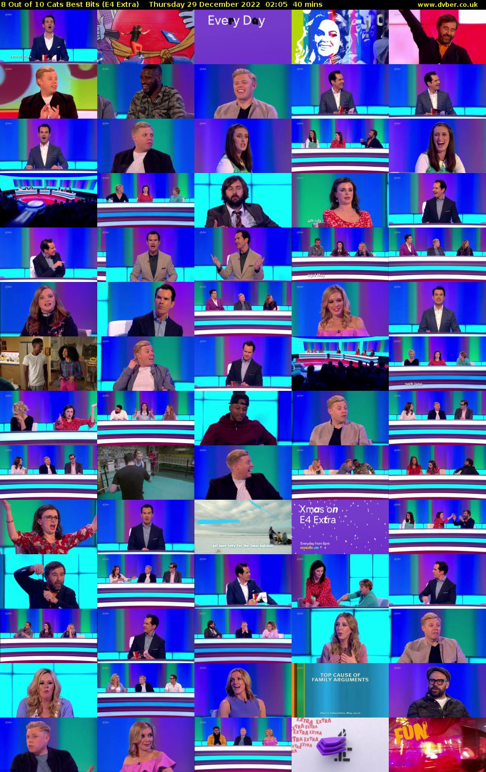 8 Out of 10 Cats Best Bits (E4 Extra) Thursday 29 December 2022 02:05 - 02:45