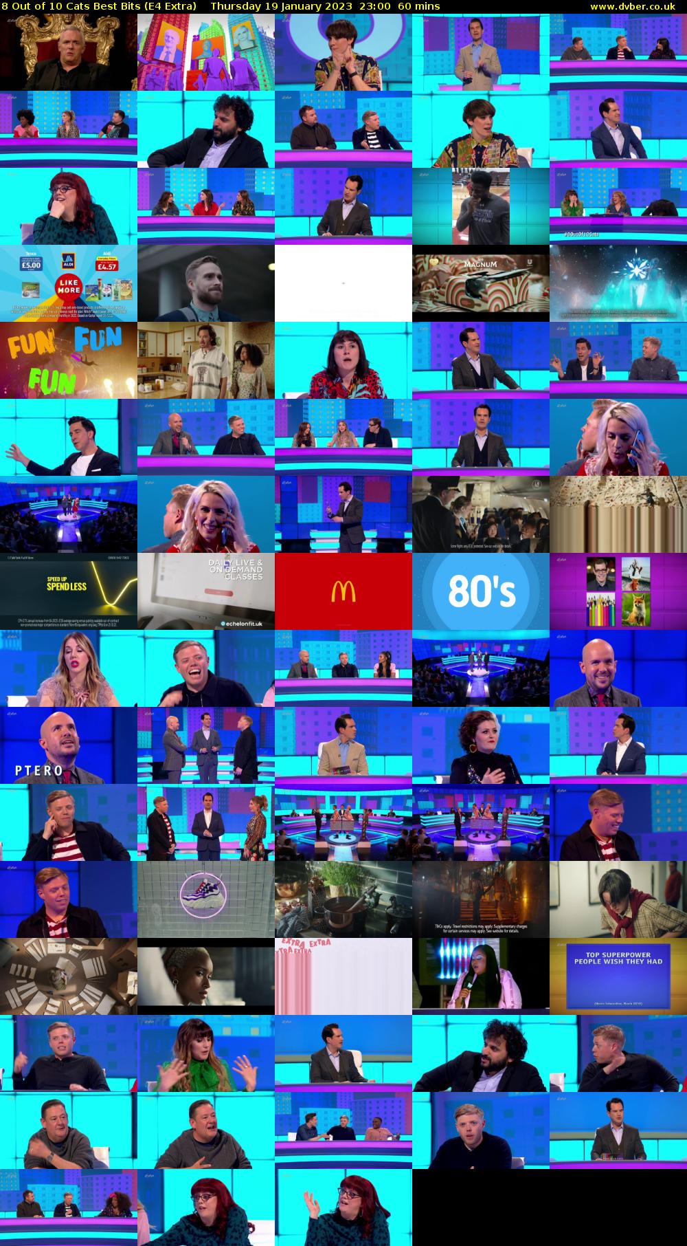 8 Out of 10 Cats Best Bits (E4 Extra) Thursday 19 January 2023 23:00 - 00:00