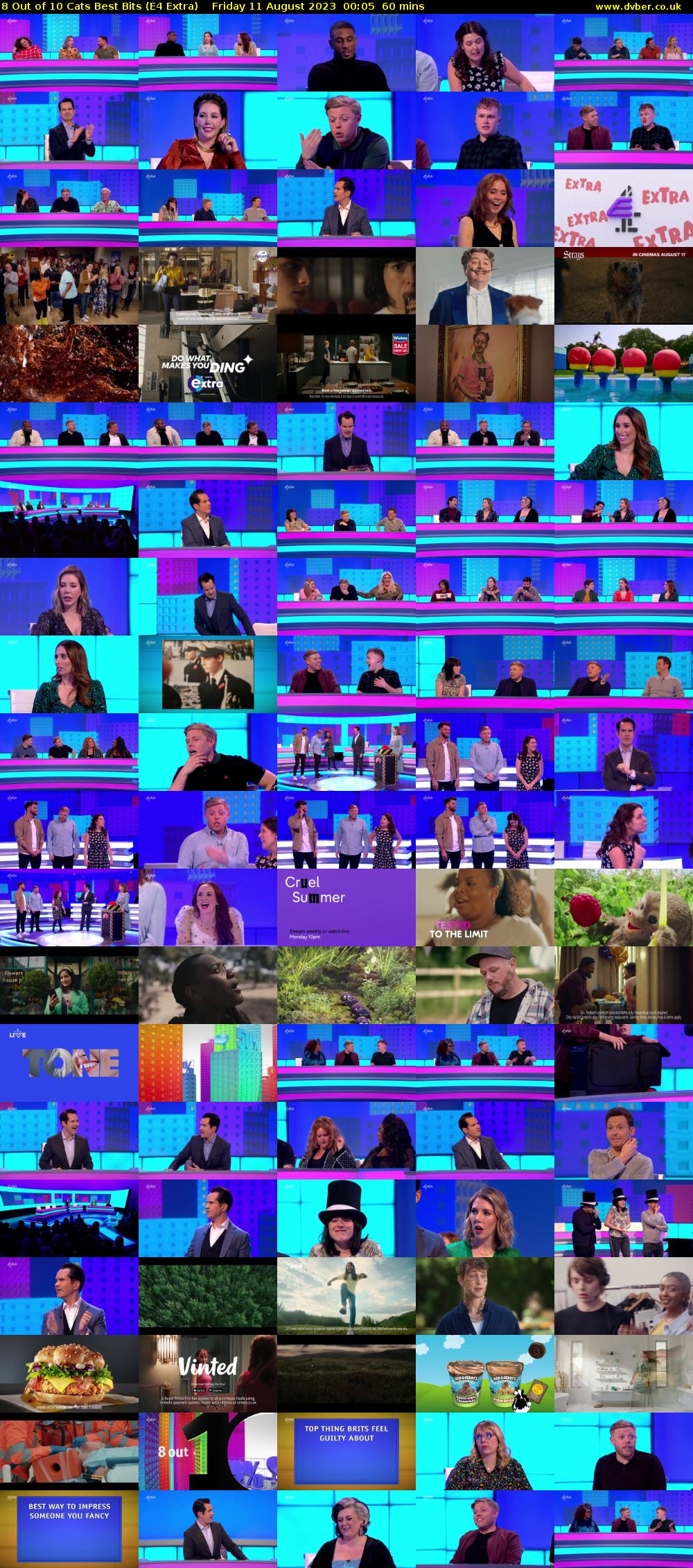 8 Out of 10 Cats Best Bits (E4 Extra) Friday 11 August 2023 00:05 - 01:05