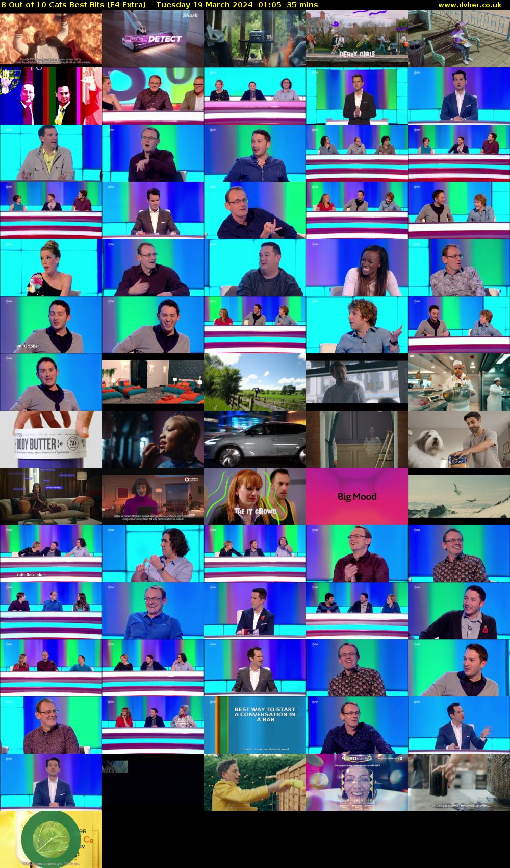 8 Out of 10 Cats Best Bits (E4 Extra) Tuesday 19 March 2024 01:05 - 01:40