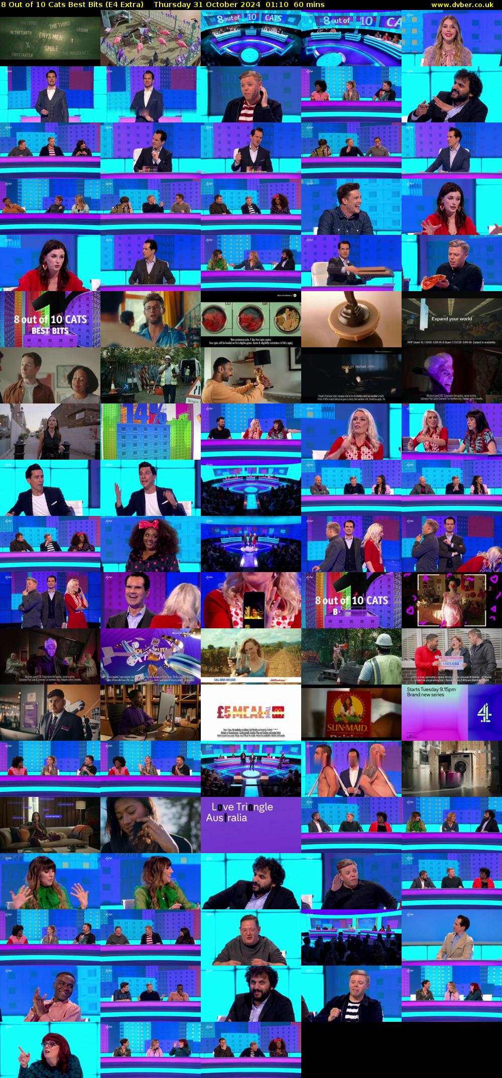 8 Out of 10 Cats Best Bits (E4 Extra) Thursday 31 October 2024 01:10 - 02:10