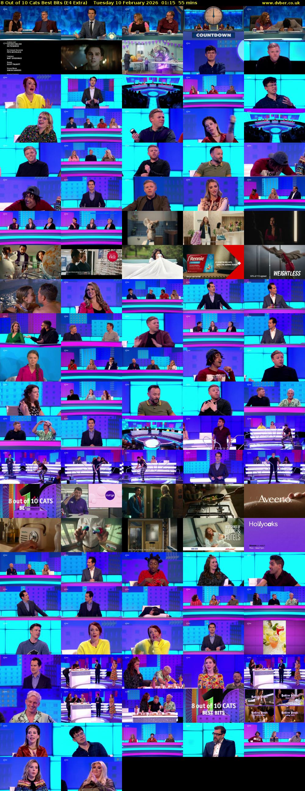 8 Out of 10 Cats Best Bits (E4 Extra) Tuesday 10 February 2026 01:15 - 02:10